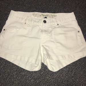 White Express shorts